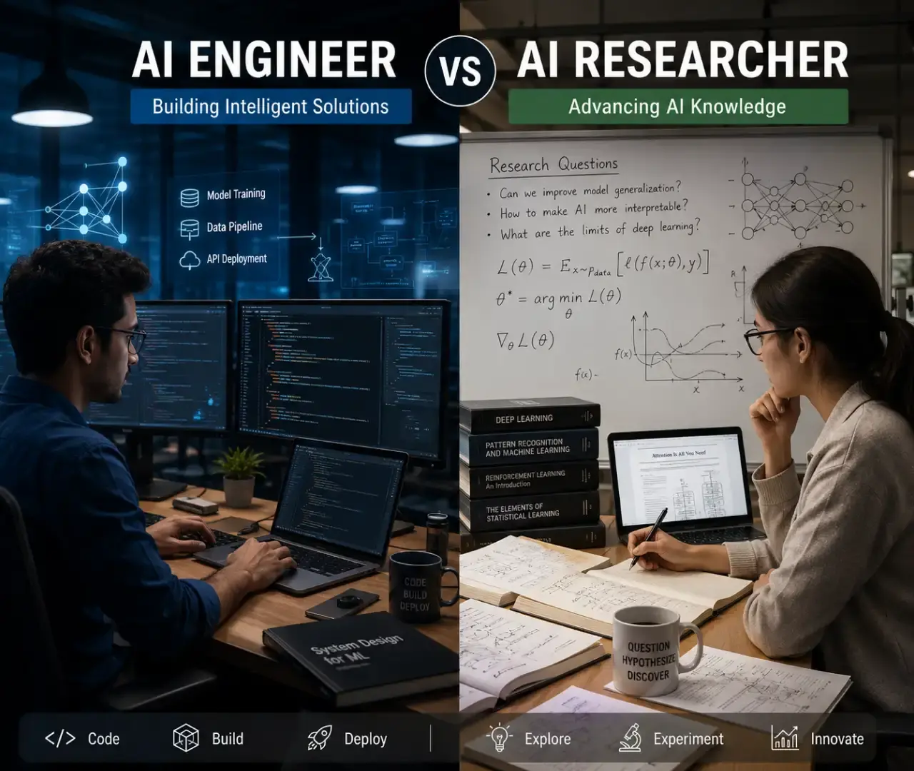 AI Engineer vs AI Researcher